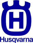 Husqvarna crown logo, 1998 version, CMYK colour, Husqvarna defined